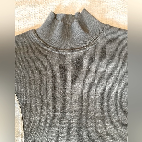 Amaya Arzuaga Ribbed Knitted Top With Lambskin 40( S/M US) - Picture 13 of 16